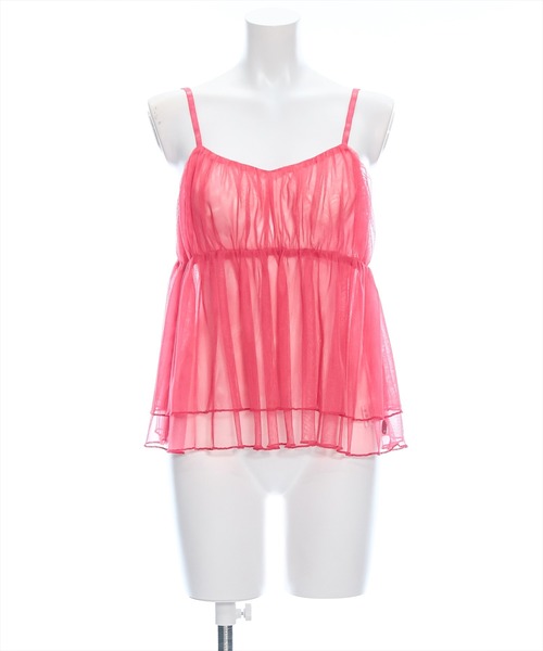 clear（クリア）の「ペプラムチュールビスチェ（キャミソール・レディース・ブラック/ライトベージュ/ブルーグレー/カーキ/ピンク/イエロー・F）」の11枚目の写真