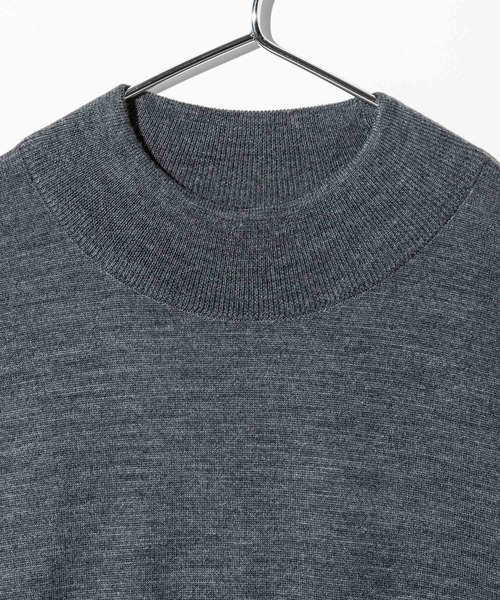 セール】JOHN SMEDLEY HARCOURT PULLOVER MOCK TURTLE LS STANDARD FIT
