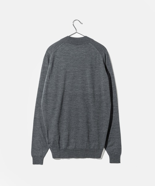 JOHN SMEDLEY（ジョンスメドレー）の「JOHN SMEDLEY HARCOURT PULLOVER MOCK TURTLE LS STANDARD FIT ジョンスメドレー ハーコート 30ゲージ エクストラファイン メリノウール モックネック ニット（ニット/セーター・メンズ・チャコールグレー/シルバー/ブラック/ネイビー/グレー系1・MEDIUM/SMALL/LARGE/X-LARGE）」の6枚目の写真