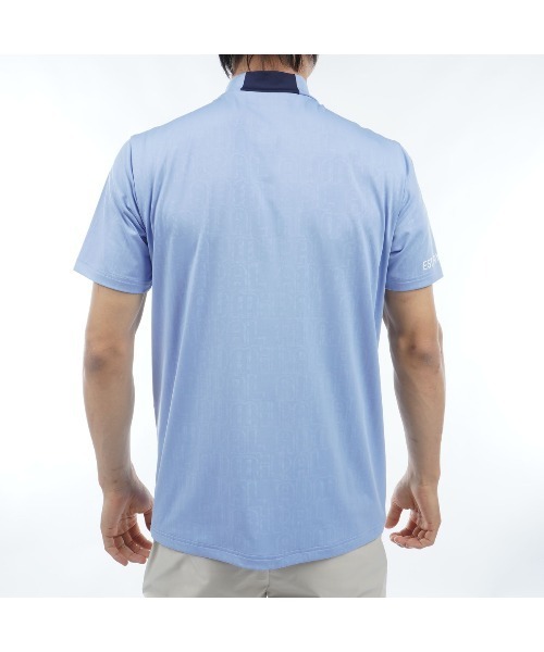 Admiral Golf(アドミラル ゴルフ)の「ロゴエンボス モックシャツ(Tシャツ/カットソー・メンズ・サンドベージュ/ブラック/ホワイト/ネイビー/オレンジ/ライトブルー・L/M/LL)」の9枚目の写真