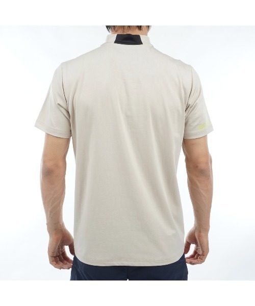 Admiral Golf(アドミラル ゴルフ)の「ロゴエンボス モックシャツ(Tシャツ/カットソー・メンズ・サンドベージュ/ブラック/ホワイト/ネイビー/オレンジ/ライトブルー・L/M/LL)」の16枚目の写真