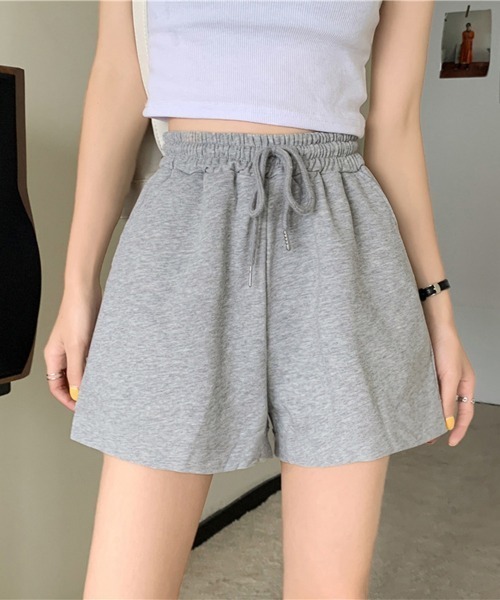 Miniministore（ミニミニストア）の「スウェットショートパンツ レディース春夏（スウェットパンツ・レディース・ホワイト/ラベンダー/ブラック/グレー/ブルー・FREE）」の6枚目の写真