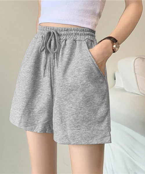 Miniministore（ミニミニストア）の「スウェットショートパンツ レディース春夏（スウェットパンツ・レディース・ホワイト/ラベンダー/ブラック/グレー/ブルー・FREE）」の7枚目の写真