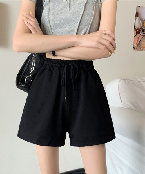 Miniministore（ミニミニストア）の「スウェットショートパンツ レディース春夏（スウェットパンツ・レディース・ホワイト/ラベンダー/ブラック/グレー/ブルー・FREE）」の11枚目の写真