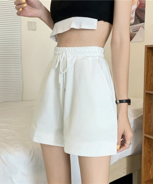 Miniministore（ミニミニストア）の「スウェットショートパンツ レディース春夏（スウェットパンツ・レディース・ホワイト/ラベンダー/ブラック/グレー/ブルー・FREE）」の12枚目の写真