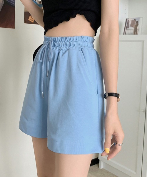 Miniministore（ミニミニストア）の「スウェットショートパンツ レディース春夏（スウェットパンツ・レディース・ホワイト/ラベンダー/ブラック/グレー/ブルー・FREE）」の15枚目の写真