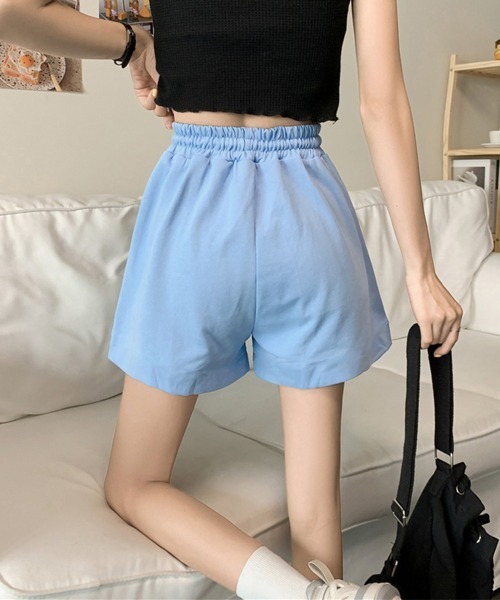Miniministore（ミニミニストア）の「スウェットショートパンツ レディース春夏（スウェットパンツ・レディース・ホワイト/ラベンダー/ブラック/グレー/ブルー・FREE）」の16枚目の写真