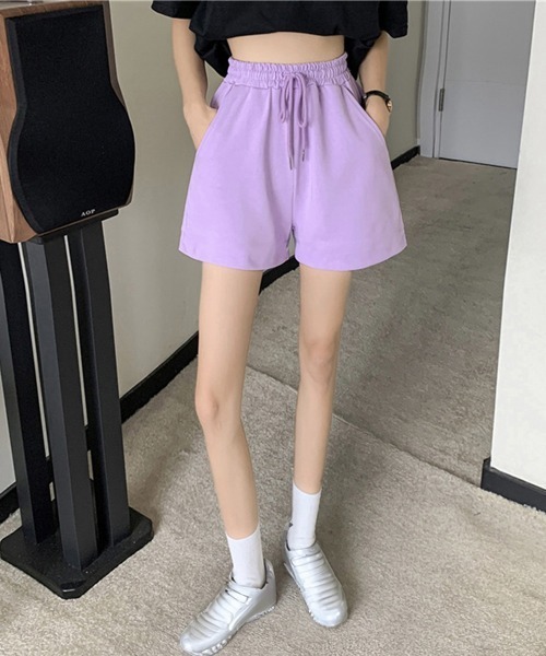 Miniministore（ミニミニストア）の「スウェットショートパンツ レディース春夏（スウェットパンツ・レディース・ホワイト/ラベンダー/ブラック/グレー/ブルー・FREE）」の18枚目の写真