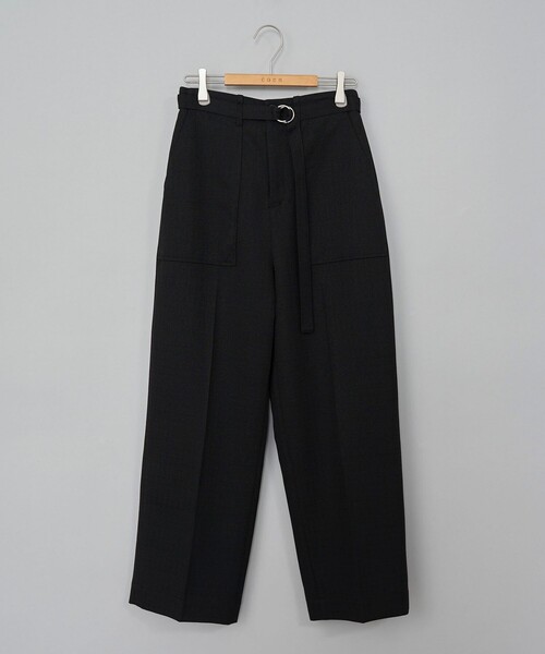 coen（コーエン）の「【RONEL】ベイカーパンツ（カーゴパンツ・レディース・ベージュ/ブラック/オフホワイト・L/M/S）」の3枚目の写真