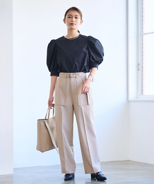 coen（コーエン）の「【RONEL】ベイカーパンツ（カーゴパンツ・レディース・ベージュ/ブラック/オフホワイト・L/M/S）」の7枚目の写真