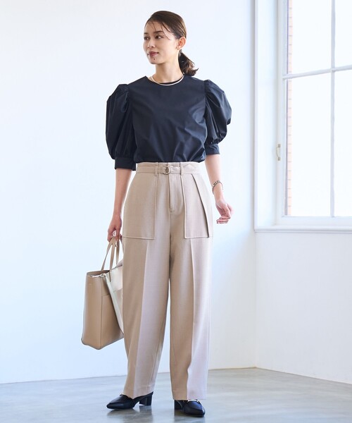 coen（コーエン）の「【RONEL】ベイカーパンツ（カーゴパンツ・レディース・ベージュ/ブラック/オフホワイト・L/M/S）」の8枚目の写真