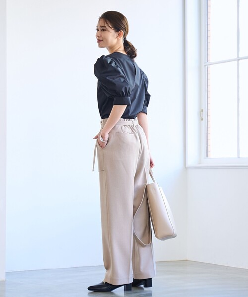 coen（コーエン）の「【RONEL】ベイカーパンツ（カーゴパンツ・レディース・ベージュ/ブラック/オフホワイト・L/M/S）」の10枚目の写真