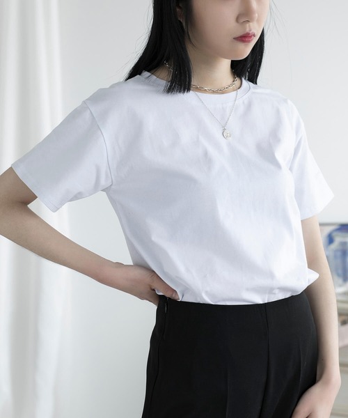 aimoha(アイモハ)の「カジュアルオーバーTシャツ(Tシャツ/カットソー・レディース・ブラック/ホワイト・LARGE/MEDIUM)」の9枚目の写真
