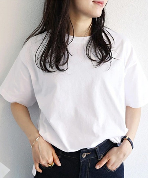 aimoha(アイモハ)の「カジュアルオーバーTシャツ(Tシャツ/カットソー・レディース・ブラック/ホワイト・LARGE/MEDIUM)」の16枚目の写真