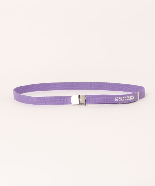 DOUBLE NAME(ダブルネーム)の「バックルロゴガチャベルト/ユニセックス(ベルト・レディース・パープル/ピンク/オフホワイト/ブラック/イエロー・FREE)」の13枚目の写真