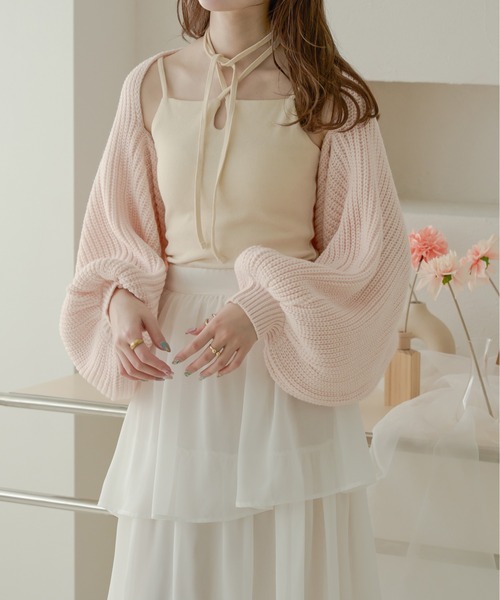 Ambre Neige（アンブルネージュ）の「ホルターネックカップ付きキャミ／WEB/EC限定商品（キャミソール・レディース・ダークブラウン/ブラック/アイボリー・FREE）」の10枚目の写真