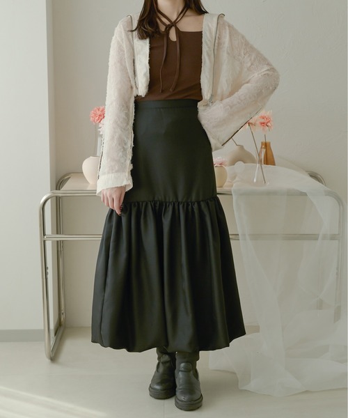 Ambre Neige（アンブルネージュ）の「ホルターネックカップ付きキャミ／WEB/EC限定商品（キャミソール・レディース・ダークブラウン/ブラック/アイボリー・FREE）」の19枚目の写真