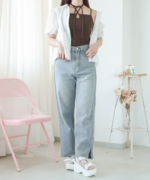 Ambre Neige（アンブルネージュ）の「ホルターネックカップ付きキャミ／WEB/EC限定商品（キャミソール・レディース・ダークブラウン/ブラック/アイボリー・FREE）」の4枚目の写真