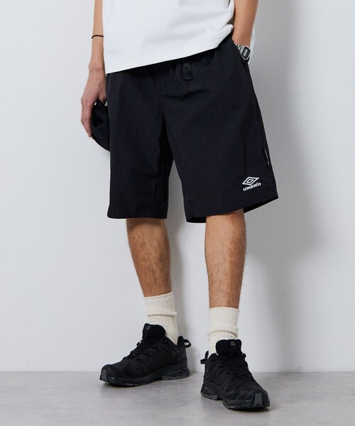 UMBRO(アンブロ)の「UMBRO/アンブロ 別注 One Point Logo Nylon Shorts/ワンポイントロゴ ウェービングベルト ナイロンショーツ(その他パンツ・メンズ・ブラック/グリーン/ネイビー・MEDIUM/LARGE/X-LARGE)」の9枚目の写真