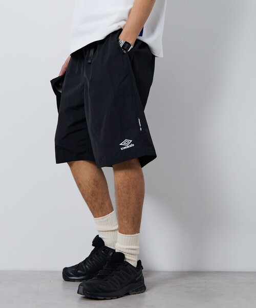 UMBRO(アンブロ)の「UMBRO/アンブロ 別注 One Point Logo Nylon Shorts/ワンポイントロゴ ウェービングベルト ナイロンショーツ(その他パンツ・メンズ・ブラック/グリーン/ネイビー・MEDIUM/LARGE/X-LARGE)」の7枚目の写真