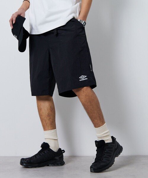 UMBRO(アンブロ)の「UMBRO/アンブロ 別注 One Point Logo Nylon Shorts/ワンポイントロゴ ウェービングベルト ナイロンショーツ(その他パンツ・メンズ・ブラック/グリーン/ネイビー・MEDIUM/LARGE/X-LARGE)」の6枚目の写真