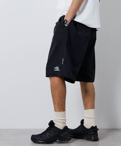 UMBRO(アンブロ)の「UMBRO/アンブロ 別注 One Point Logo Nylon Shorts/ワンポイントロゴ ウェービングベルト ナイロンショーツ(その他パンツ・メンズ・ブラック/グリーン/ネイビー・MEDIUM/LARGE/X-LARGE)」の5枚目の写真