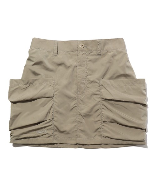 X-girl（エックスガール）の「LOOSE POCKET MINI SKIRT（スカート・レディース・ブラック/ベージュ・S/M）」の14枚目の写真