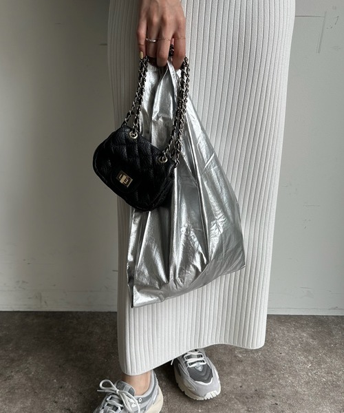 DouDou(ドゥドゥ)の「【BAGGU/バグゥ】24SS BABY BAGGU メタリック(エコバッグ/サブバッグ・レディース・ゴールド/シルバー・FREE)」の9枚目の写真