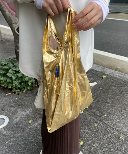 DouDou(ドゥドゥ)の「【BAGGU/バグゥ】24SS BABY BAGGU メタリック(エコバッグ/サブバッグ・レディース・ゴールド/シルバー・FREE)」の12枚目の写真