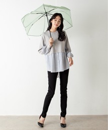 because（ビコーズ）の「【GIFT】パウダリーパイピングフラワーミニ傘（折りたたみ傘）」