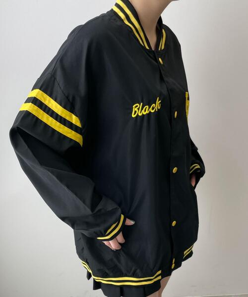 WEGO（ウィゴー）の「WEGO/ラインロゴスタジャン（スタジャン・レディース・ホワイト/ブラック・FREE）」の9枚目の写真