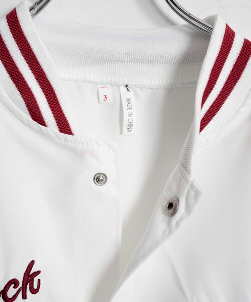 WEGO（ウィゴー）の「WEGO/ラインロゴスタジャン（スタジャン・レディース・ホワイト/ブラック・FREE）」の15枚目の写真