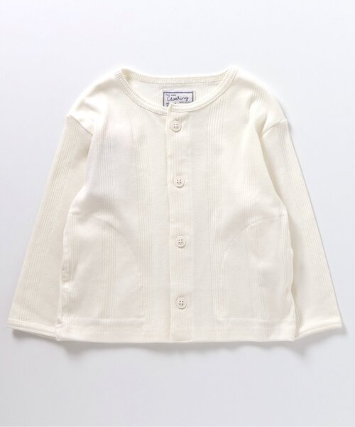 apres les cours(アプレレクール)の「無地・ボーダーUVカットカーディガン(カーディガン/ボレロ・キッズ・その他2/ピンク/アイボリー・90/100/110/120/130/140/80)」の1枚目の写真