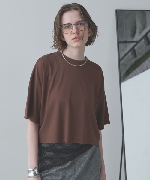 【myn様ご購入されます】ドレステリア接触冷感ハイカウントクロップドシャツ DRESSTERIOR（ドレステリア）接触冷感、抗菌防臭、消臭機能を