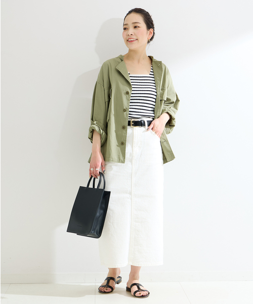 B.C STOCK(ベーセーストック)の「【LEE/リー】STANDARD WARDROBE スカート(デニムスカート・レディース・ブルー系その他/ホワイト/サックスブルー・SMALL/X-SMALL/MEDIUM)」の4枚目の写真