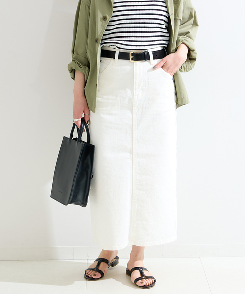 B.C STOCK(ベーセーストック)の「【LEE/リー】STANDARD WARDROBE スカート(デニムスカート・レディース・ブルー系その他/ホワイト/サックスブルー・SMALL/X-SMALL/MEDIUM)」の8枚目の写真