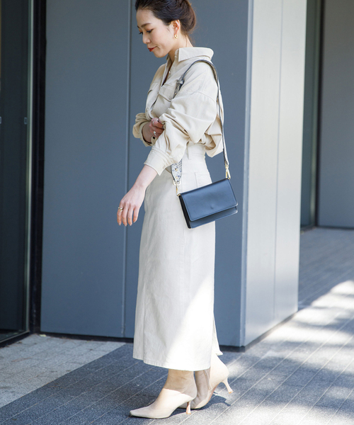 B.C STOCK(ベーセーストック)の「【LEE/リー】STANDARD WARDROBE スカート(デニムスカート・レディース・ブルー系その他/ホワイト/サックスブルー・SMALL/X-SMALL/MEDIUM)」の12枚目の写真