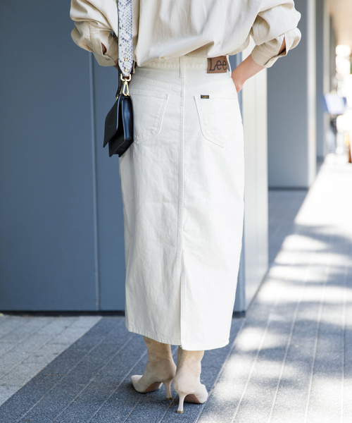 B.C STOCK(ベーセーストック)の「【LEE/リー】STANDARD WARDROBE スカート(デニムスカート・レディース・ブルー系その他/ホワイト/サックスブルー・SMALL/X-SMALL/MEDIUM)」の17枚目の写真