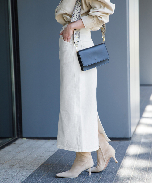 B.C STOCK(ベーセーストック)の「【LEE/リー】STANDARD WARDROBE スカート(デニムスカート・レディース・ブルー系その他/ホワイト/サックスブルー・SMALL/X-SMALL/MEDIUM)」の18枚目の写真