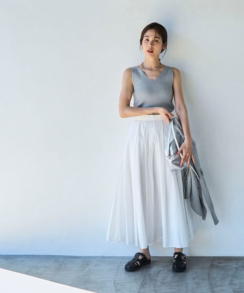 coen(コーエン)の「【RONEL】2WAYリブニットタンクトップ(タンクトップ・レディース・レッド/ダークグリーン/グレー/ブラック・S/M)」の10枚目の写真