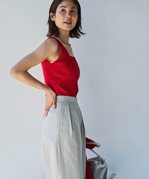 coen(コーエン)の「【RONEL】2WAYリブニットタンクトップ(タンクトップ・レディース・レッド/ダークグリーン/グレー/ブラック・S/M)」の16枚目の写真