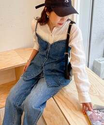 fredy emue | デニムキャミビスチェ(シャツ/ブラウス)