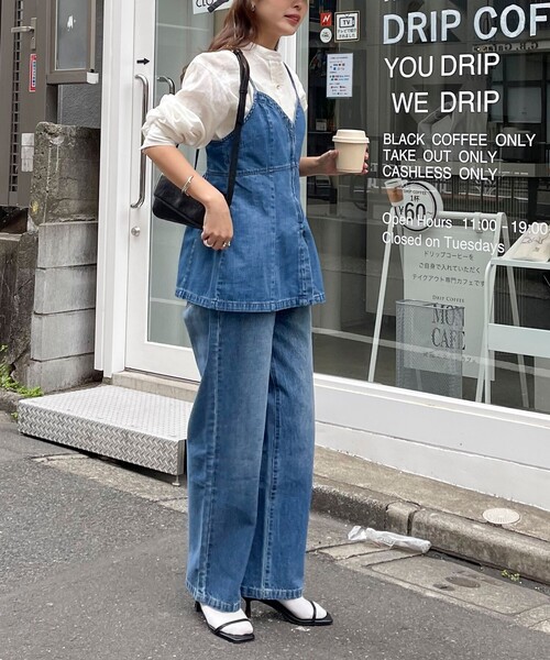 fredy emue（フレディエミュ）の「デニムキャミビスチェ（シャツ/ブラウス・レディース・ブルー・38）」の6枚目の写真