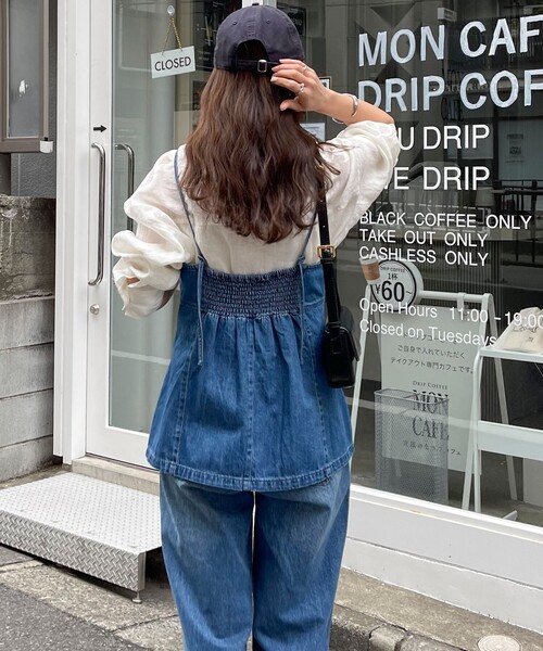 fredy emue（フレディエミュ）の「デニムキャミビスチェ（シャツ/ブラウス・レディース・ブルー・38）」の7枚目の写真