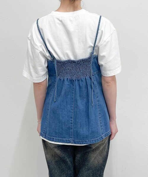 fredy emue（フレディエミュ）の「デニムキャミビスチェ（シャツ/ブラウス・レディース・ブルー・38）」の11枚目の写真