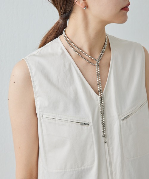 GALLARDAGALANTE（ガリャルダガランテ）の「【インフルエンサー企画商品】ボールビーズアレンジネックレス（ネックレス・レディース・シルバー・FREE）」の8枚目の写真