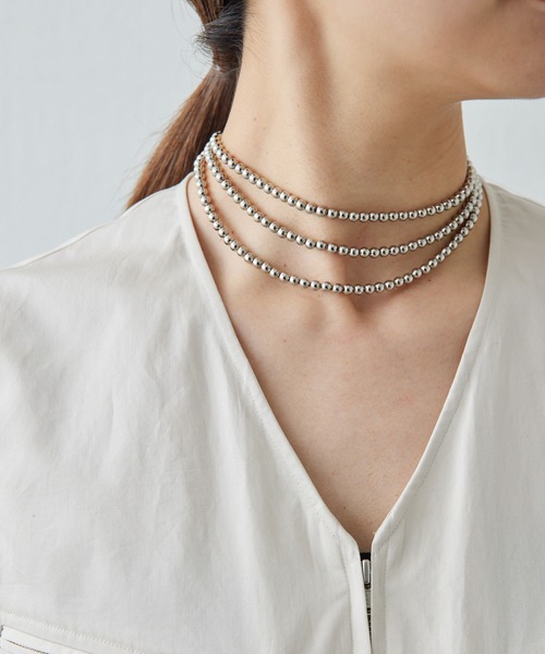 GALLARDAGALANTE（ガリャルダガランテ）の「【インフルエンサー企画商品】ボールビーズアレンジネックレス（ネックレス・レディース・シルバー・FREE）」の16枚目の写真