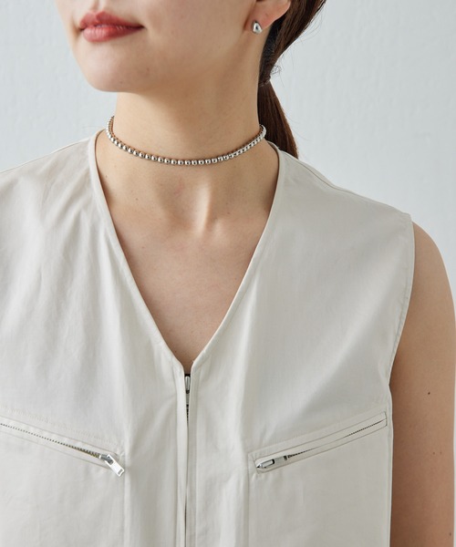 GALLARDAGALANTE（ガリャルダガランテ）の「【インフルエンサー企画商品】ボールビーズアレンジネックレス（ネックレス・レディース・シルバー・FREE）」の17枚目の写真