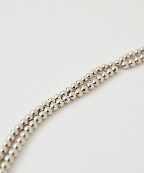 GALLARDAGALANTE（ガリャルダガランテ）の「【インフルエンサー企画商品】ボールビーズアレンジネックレス（ネックレス・レディース・シルバー・FREE）」の9枚目の写真