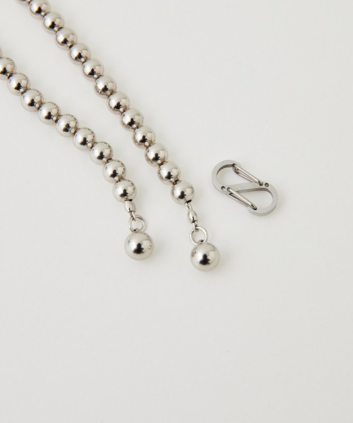 GALLARDAGALANTE（ガリャルダガランテ）の「【インフルエンサー企画商品】ボールビーズアレンジネックレス（ネックレス・レディース・シルバー・FREE）」の4枚目の写真